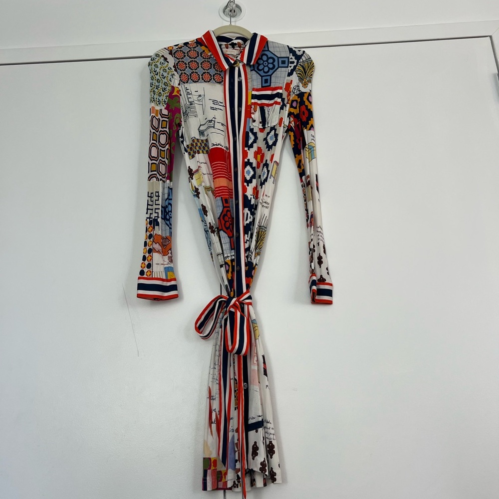 Tory Burch patterned shirt dress